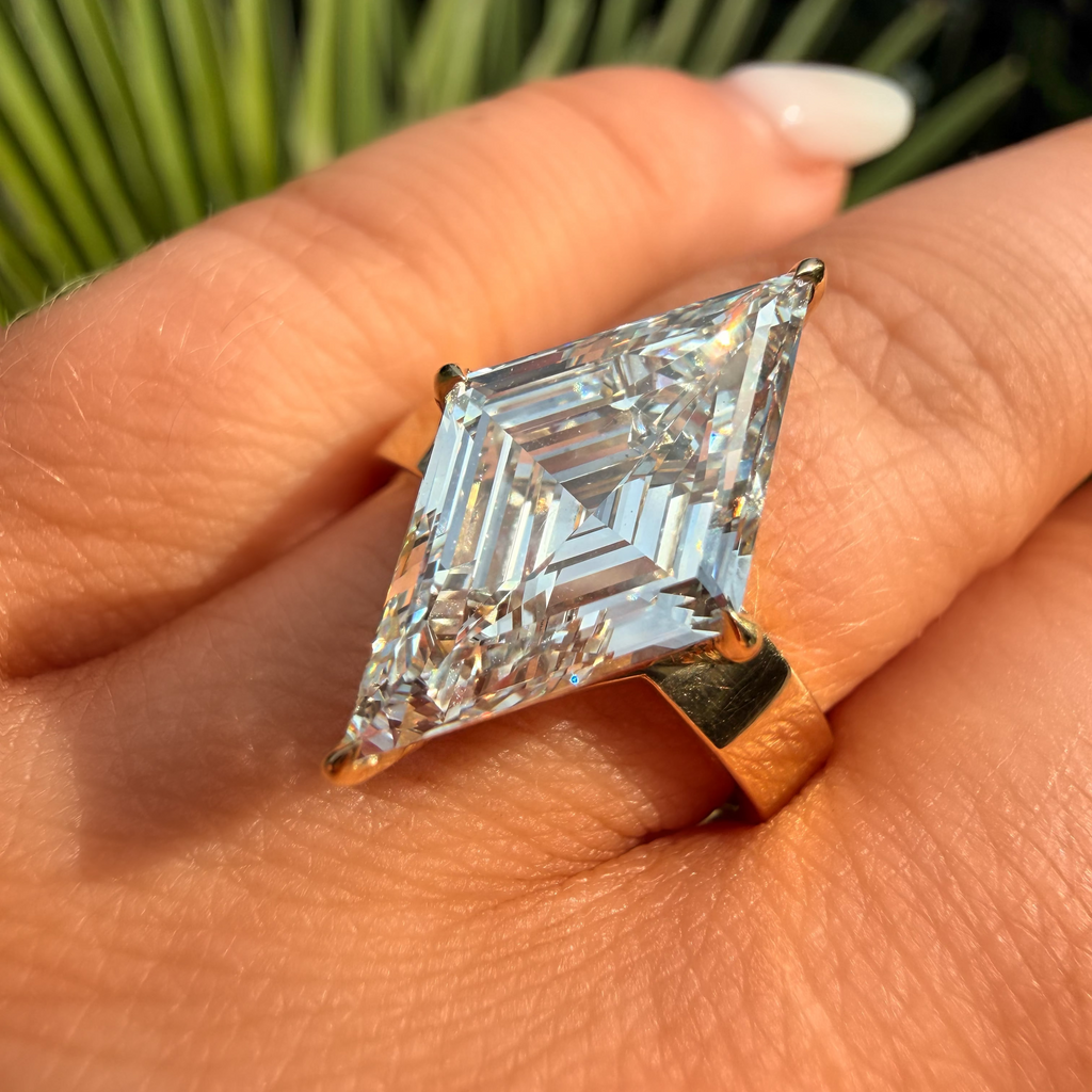 Celeste 5.0Ct 18K Gold Lab Grown Diamond Engagement Ring