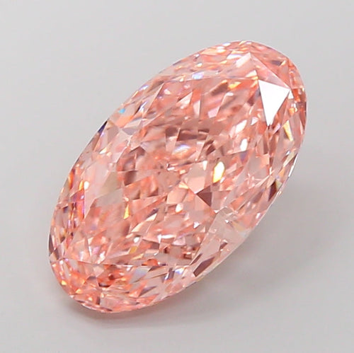 Pink diamond on a light gray background