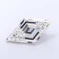 Square-cut diamond on a light gray background