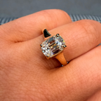 18K Hand-Engraved Vintage Old Miner GIA Certified Lab Diamond Ring