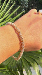 Turritella 14K Gold & CZ Custom Tennis Bracelet