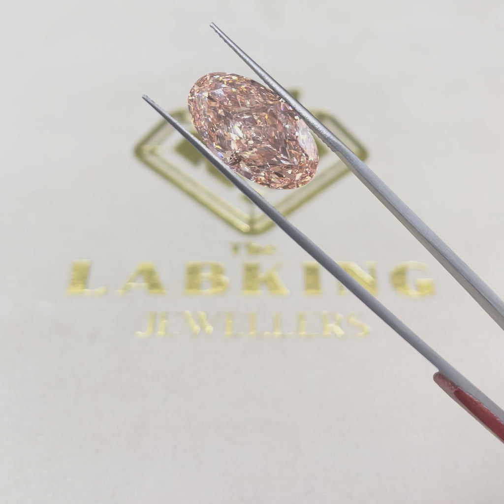 10.03Ct Fancy Pink Lab Grown Oval Diamond (Loose)