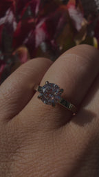 1.25Ct 9K Yellow Gold Round Brilliant Cut Lab Grown Diamond Engagement Ring