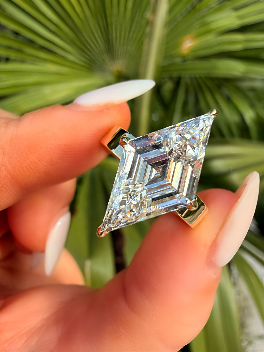 Celeste 5.0Ct 18K Gold Lab Grown Diamond Engagement Ring