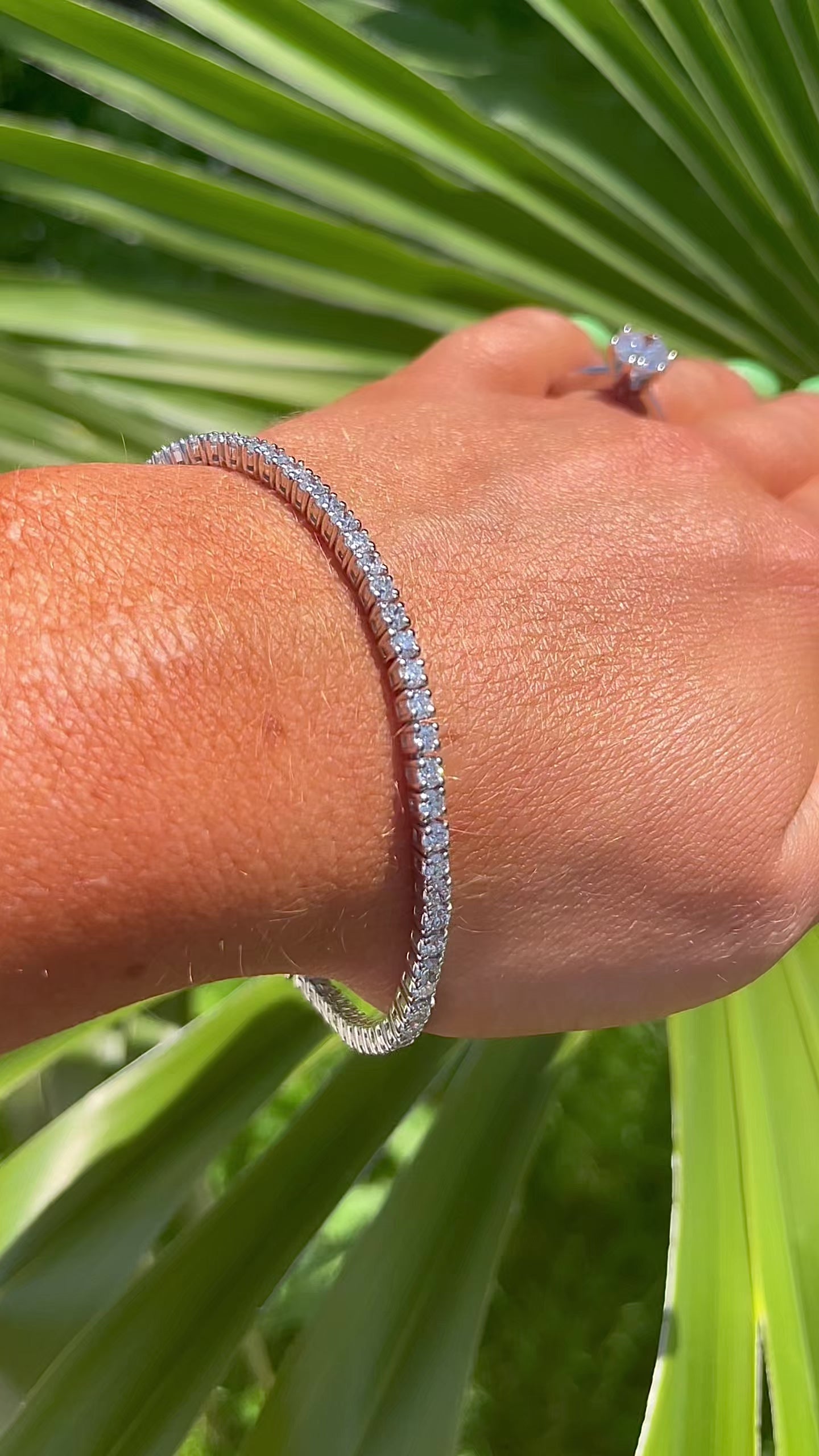 Tennis Bracelet 4.5Ct Lab Diamond 950 Platinum Casing