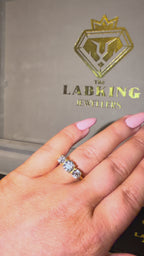 18K Yellow Gold 2.0ct Round Trilogy